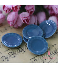 Miniature Dinner Plates Blue