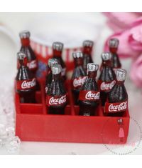 Miniature Coca-Cola Bottle with Crate