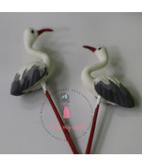 Miniature Figure Standing Crane