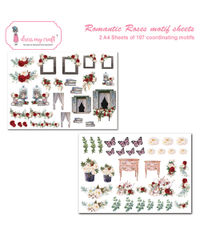 Romantic Roses Motif Sheet