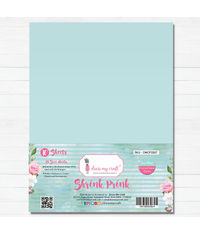 Shrink Prink - Sea Blue Frosted Glass Sheet - Pack of 10 Sheets