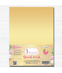 Shrink Prink - Golden Frosted Glass Sheet - Pack of 10 Sheets