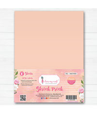 Shrink Prink - Peach Frosted Glass Sheet - Pack of 10 Sheets