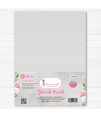 Shrink Prink - Soft Gray Frosted Glass Sheet - Pack of 10 Sheets