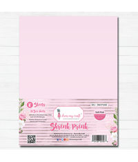 Shrink Prink - Soft Pink Frosted Glass Sheet - Pack of 10 Sheets