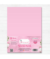 Shrink Prink - Baby Pink Frosted Glass Sheet - Pack of 10 Sheets