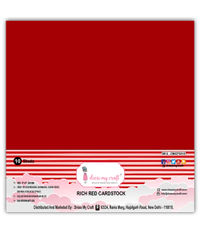 Rich Red Cardstock 12x12