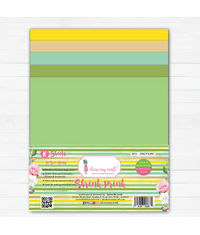 Shrink Prink - Yellow & Green Family Frosted Glass Sheet - Pack of 10 Sheets