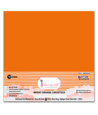 Bright Orange Cardstock 12x12