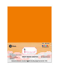 Bright Orange Cardstock - A4 - 250 Gsm