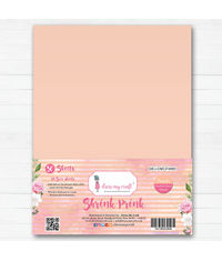 Shrink Prink - Peach Frosted Glass Sheet - Pack of 50 Sheets