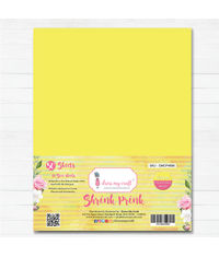 Shrink Prink - Yellow Frosted Glass Sheet - Pack of 50 Sheets
