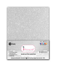 Silver Glitter Paper - A4 - 250gsm