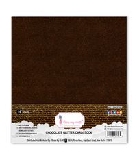 Chocolate Glitter Paper - 12 X 12 - 250gsm