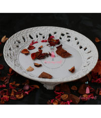 Resin Carved Round Platter