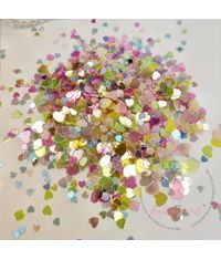 Rainbow Heart Sequins