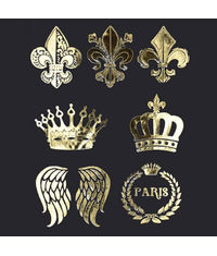 London Crown -  - Fabric Metal Leaf Transfer