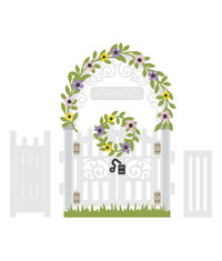 Mini 3D Vignette Garden Gate - APG Die of the Month