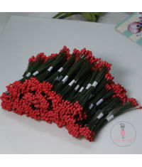 Drop Shape Wire Pollen #3 - Red -Wholesale Pack