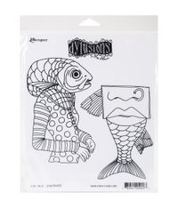 Fish Face  - Cling Stamp