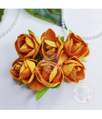 Fabric Roses - Orange