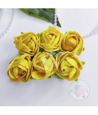 Fabric Roses - Yellow