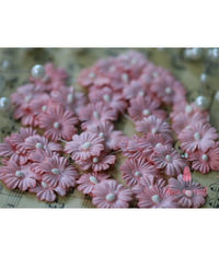 Sakura Flat Flowers with Pollens - Pink