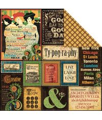 Typography - Typography Double-Sided Cardstock 12"X12"