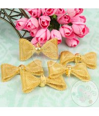 Golden Wire Mesh Bow