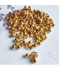 Golden Bell Beads With Jump Ring