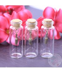 Glass Bottle with Charm (Champagne Bottle)