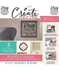 Create Decor Pray About Everything  - Stencil