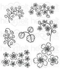 Wildwood Florals Cling Stamp Set