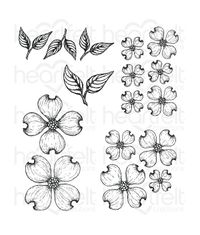 Flowering Dogwood Cling Stamp Set