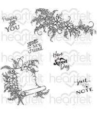 Sweet Lilac Scroll & Notes - Stamp