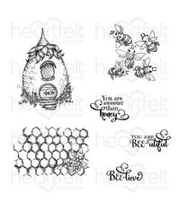 Sweet as Honey Cling Stamp Set