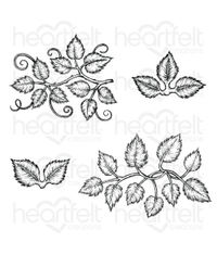 Leafy Accents Cling  - Stamp Set