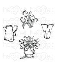 Tulip Bouquet Cling Stamp Set