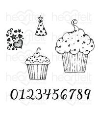 Sprinkled Confetti Cupcakes Cling Stamp Set