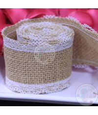 Jute Ribbon with Border Lace 2