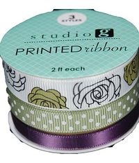 ROSES - PRINTED RIBBON