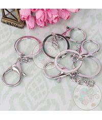 Key Ring with Clasp - Silver