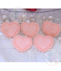 Lacy Heart - Peach