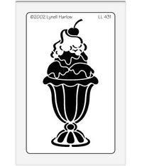 Large Metal Stencil - Sundae