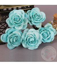 Mulberry Curved Roses - Sky Blue