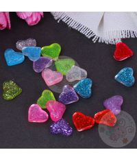 Mini Glitter Heart - Assorted Color