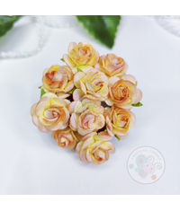 Micro Mini Roses - Peach Orange