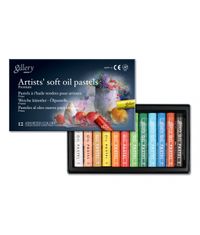 Artists’ Soft Oil Pastels - 12 Assorted Colors