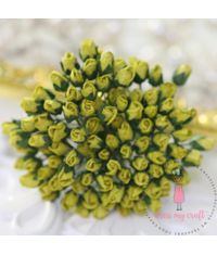 Micro Rose Bud - Olive Green