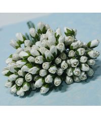 Micro Rose Buds 10 MM - White